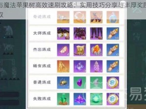 创造与魔法苹果树高效速刷攻略：实用技巧分享与丰厚奖励等你来赢取