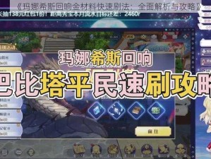 《玛娜希斯回响金材料快速刷法：全面解析与攻略》