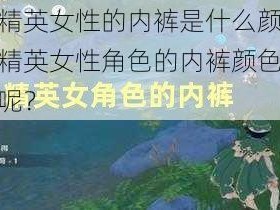 和平精英女性的内裤是什么颜色—和平精英女性角色的内裤颜色是怎样的呢？