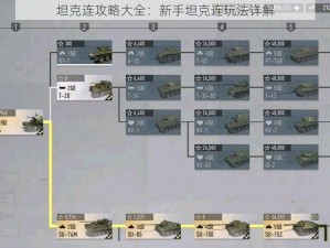 坦克连攻略大全：新手坦克连玩法详解