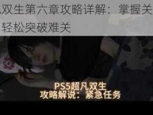 超凡双生第六章攻略详解：掌握关键技巧，轻松突破难关