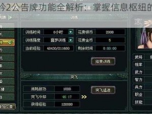 卧龙吟2公告牌功能全解析：掌握信息枢纽的显著作用