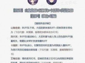 幻书启世录主线第四章至第九章通关阵容推荐：策略布阵指南