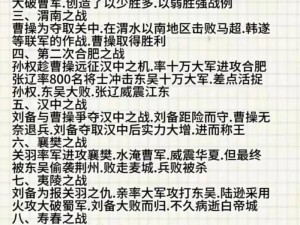 携民渡汉江三国行：深入解读《三国梗传》图文攻略战法解析