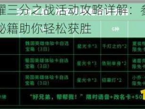 王者荣耀三分之战活动攻略详解：参与方法及攻略秘籍助你轻松获胜