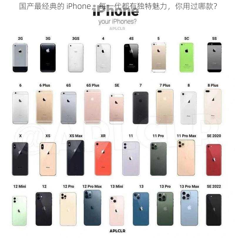 国产最经典的 iPhone，每一代都有独特魅力，你用过哪款？