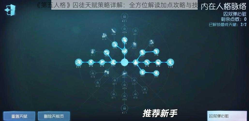 《第五人格》囚徒天赋策略详解：全方位解读加点攻略与技巧探讨