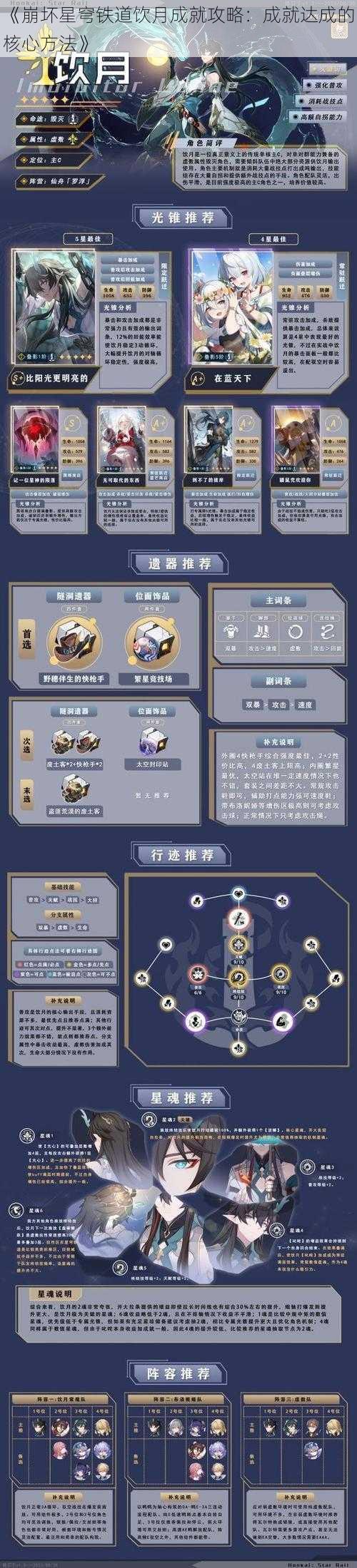 《崩坏星穹铁道饮月成就攻略：成就达成的核心方法》