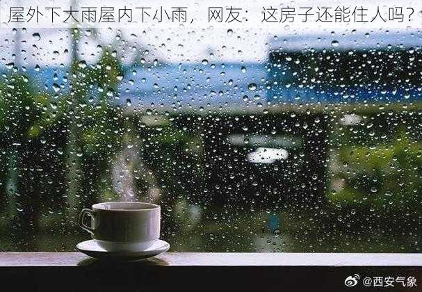 屋外下大雨屋内下小雨，网友：这房子还能住人吗？