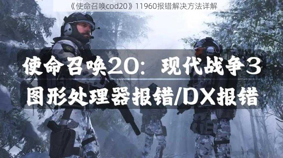 《使命召唤cod20》11960报错解决方法详解