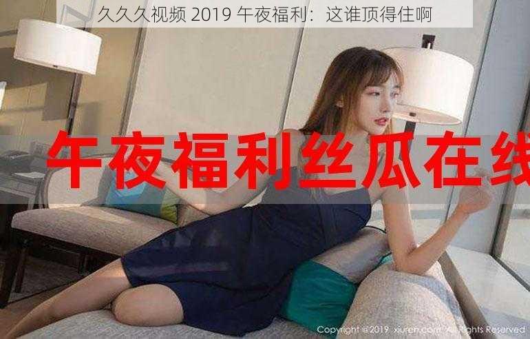 久久久视频 2019 午夜福利：这谁顶得住啊