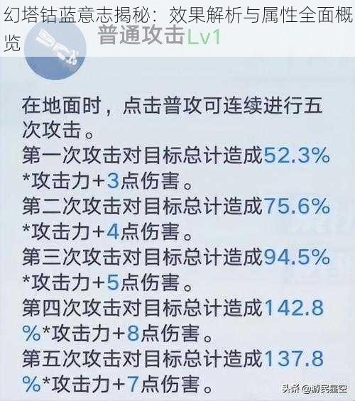 幻塔钴蓝意志揭秘：效果解析与属性全面概览