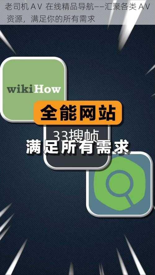 老司机 AⅤ 在线精品导航——汇聚各类 AⅤ 资源，满足你的所有需求