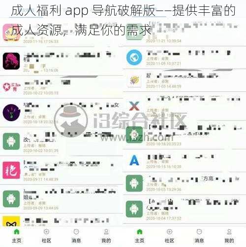 成人福利 app 导航破解版——提供丰富的成人资源，满足你的需求