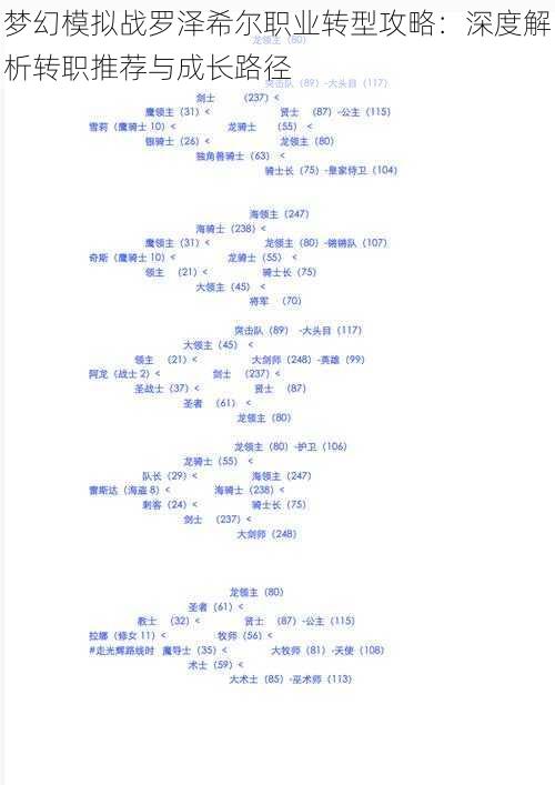 梦幻模拟战罗泽希尔职业转型攻略：深度解析转职推荐与成长路径