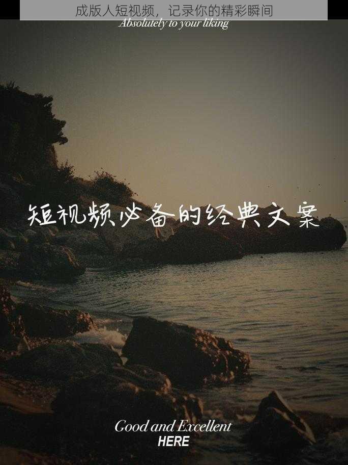 成版人短视频，记录你的精彩瞬间