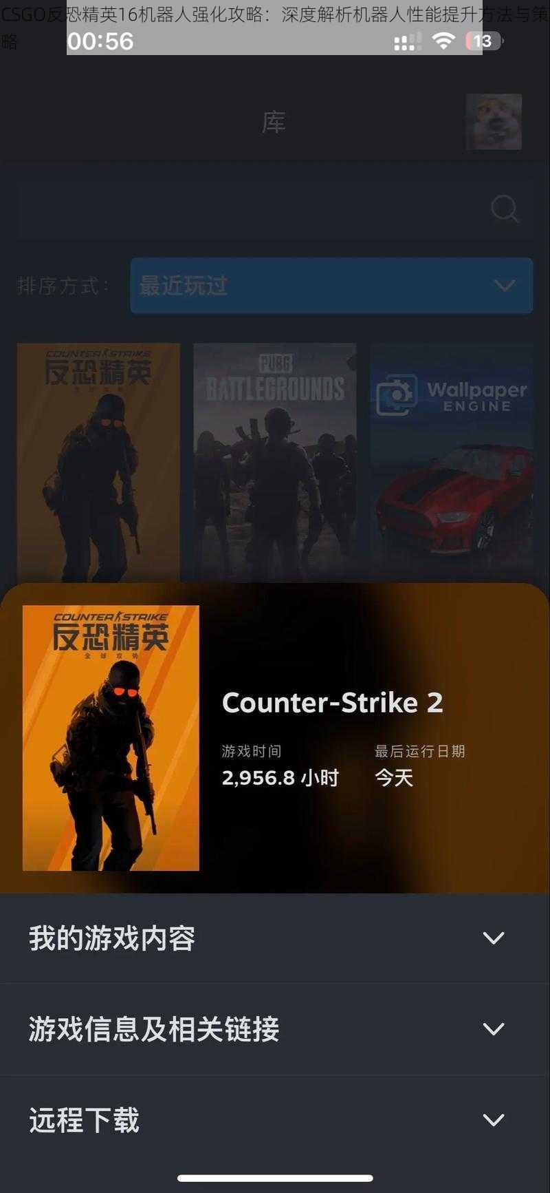 CSGO反恐精英16机器人强化攻略：深度解析机器人性能提升方法与策略