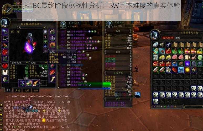 魔兽世界TBC最终阶段挑战性分析：SW团本难度的真实体验与攻略探讨