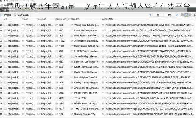 黄瓜视频成年网站是一款提供成人视频内容的在线平台