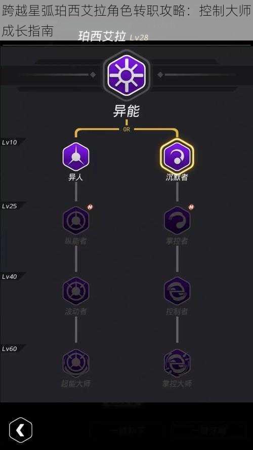 跨越星弧珀西艾拉角色转职攻略：控制大师成长指南