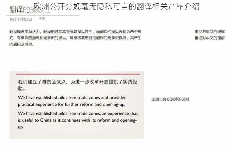 欧洲公开分娩毫无隐私可言的翻译相关产品介绍