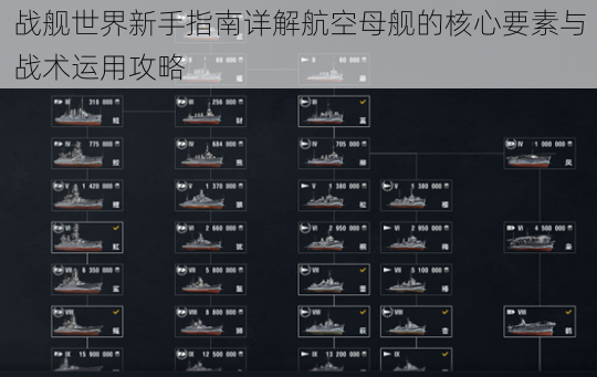 战舰世界新手指南详解航空母舰的核心要素与战术运用攻略