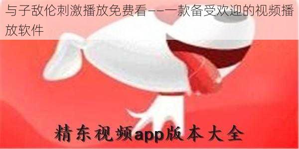 与子敌伦刺激播放免费看——一款备受欢迎的视频播放软件