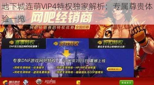 地下城连萌VIP4特权独家解析：专属尊贵体验一览