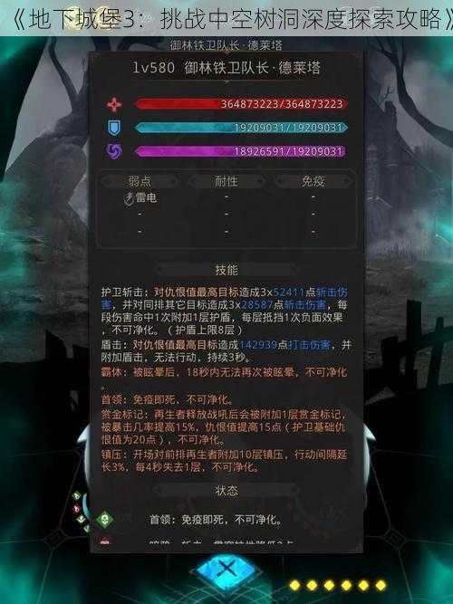 《地下城堡3：挑战中空树洞深度探索攻略》