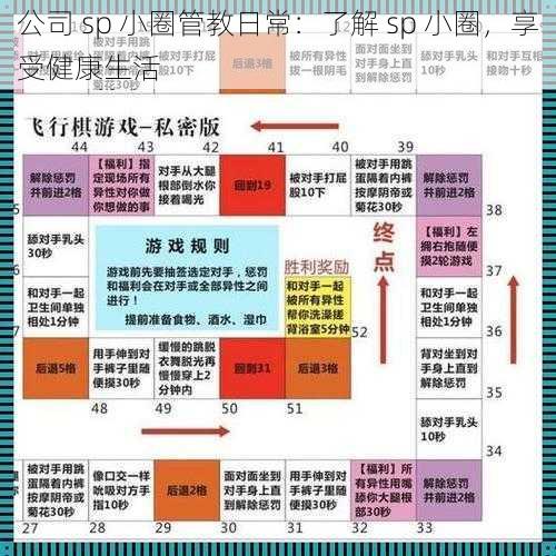 公司 sp 小圈管教日常：了解 sp 小圈，享受健康生活