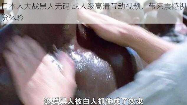 日本人大战黑人无码 成人级高清互动视频，带来震撼视觉体验