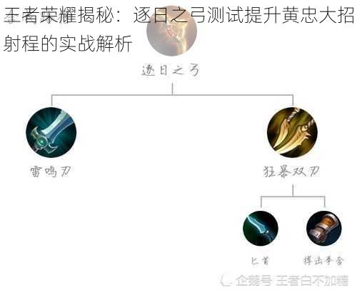 王者荣耀揭秘：逐日之弓测试提升黄忠大招射程的实战解析