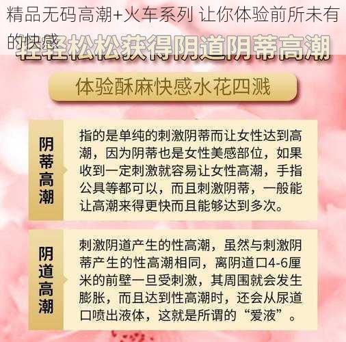 精品无码高潮+火车系列 让你体验前所未有的快感