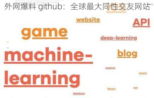 外网爆料 github：全球最大同性交友网站