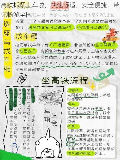 高铁抓紧上车啦，快速舒适，安全便捷，带你畅游全国