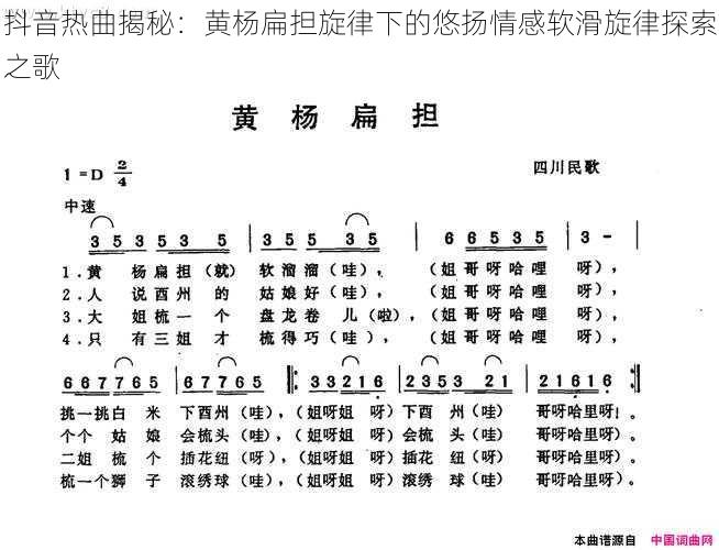 抖音热曲揭秘：黄杨扁担旋律下的悠扬情感软滑旋律探索之歌