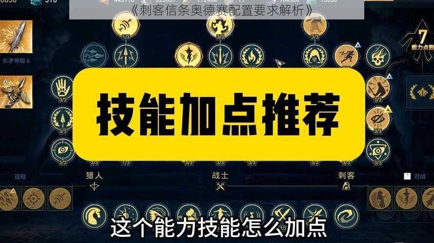 《刺客信条奥德赛配置要求解析》