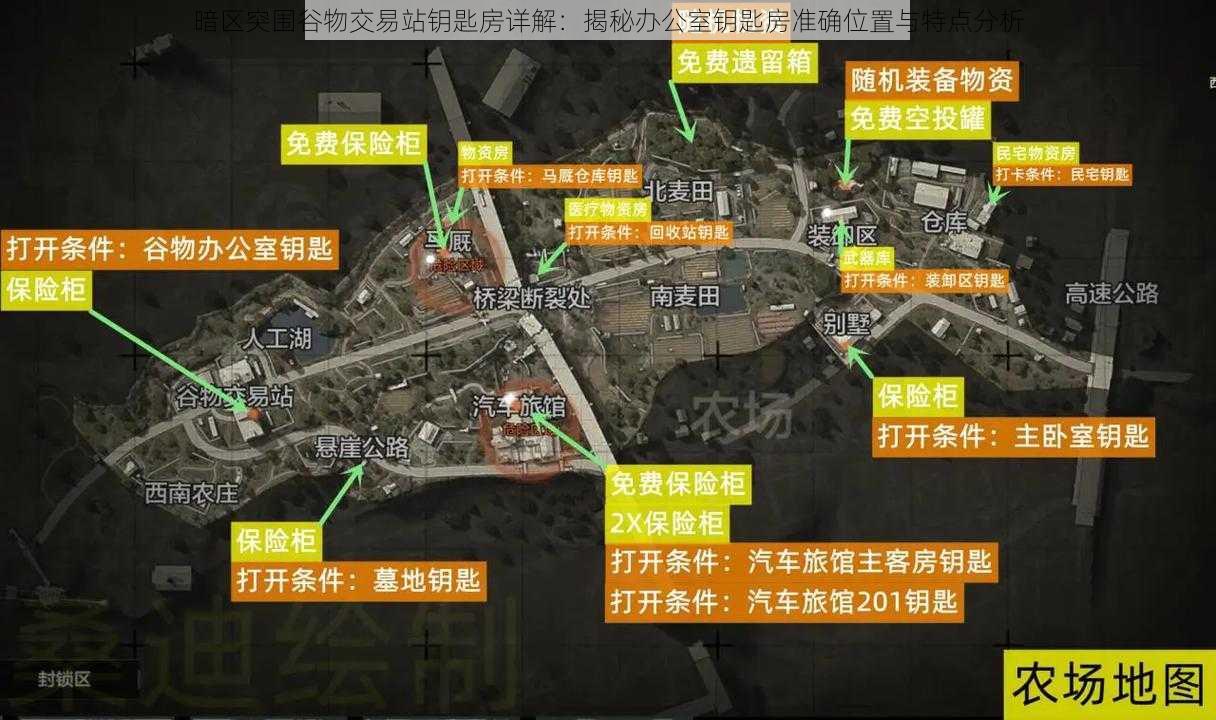 暗区突围谷物交易站钥匙房详解：揭秘办公室钥匙房准确位置与特点分析