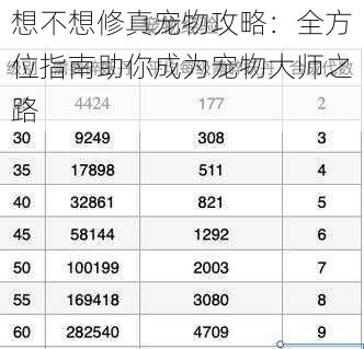 想不想修真宠物攻略：全方位指南助你成为宠物大师之路