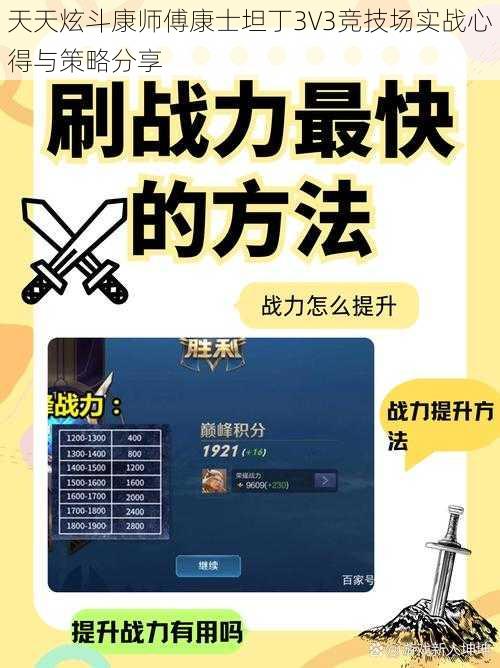 天天炫斗康师傅康士坦丁3V3竞技场实战心得与策略分享