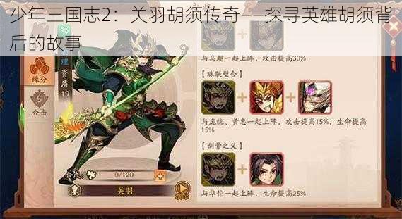 少年三国志2：关羽胡须传奇——探寻英雄胡须背后的故事