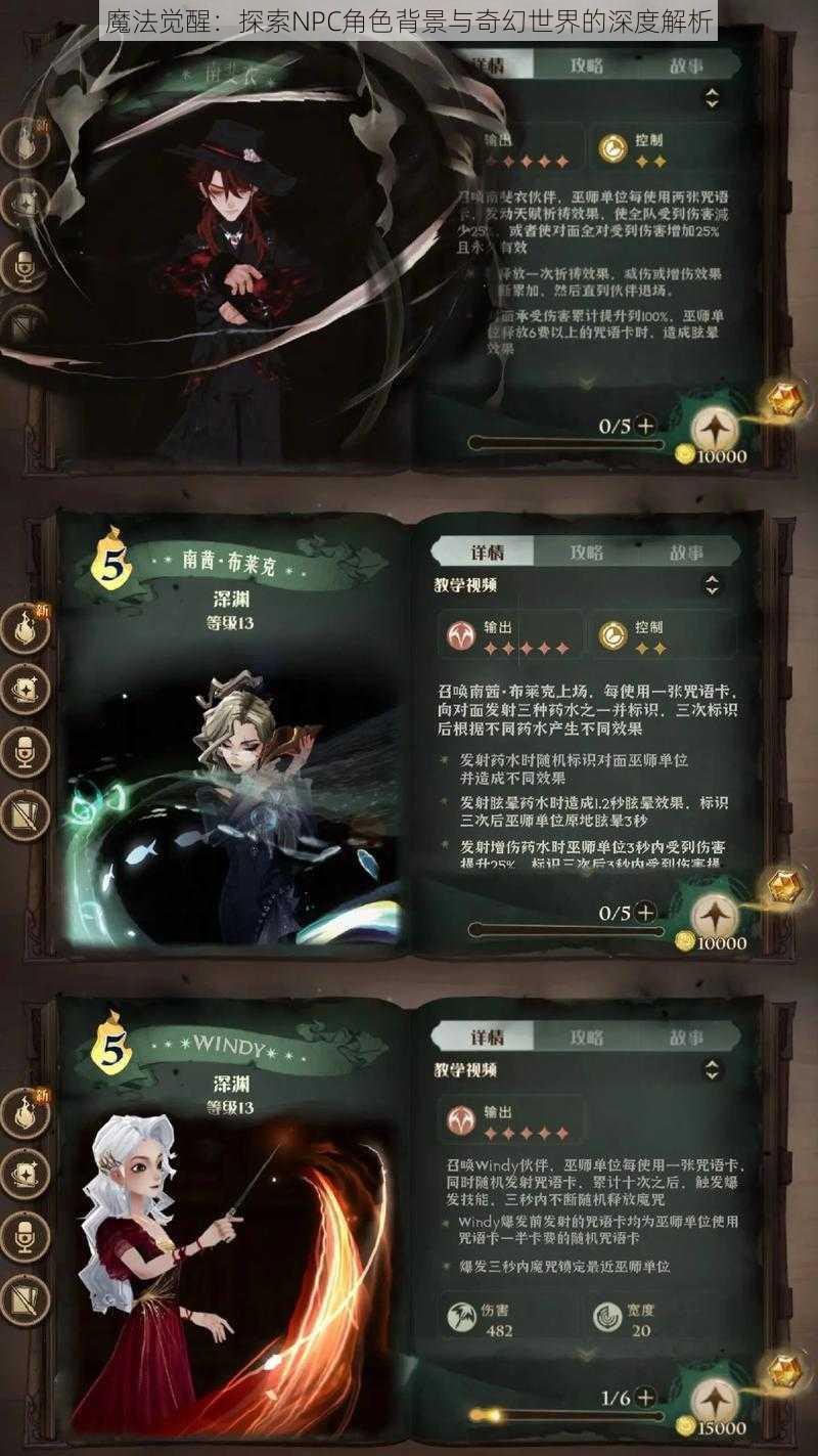 魔法觉醒：探索NPC角色背景与奇幻世界的深度解析