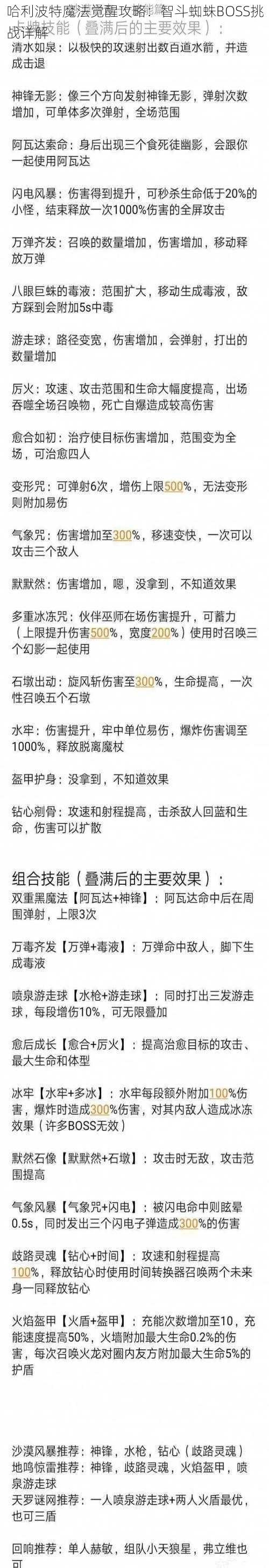 哈利波特魔法觉醒攻略：智斗蜘蛛BOSS挑战详解